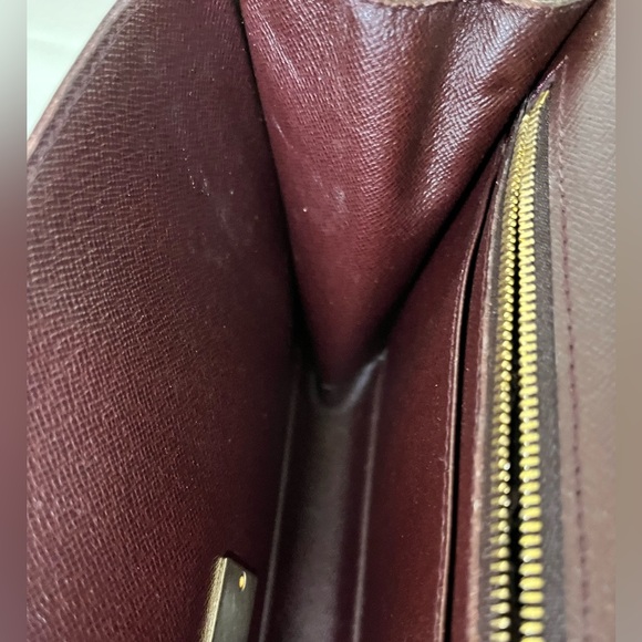 Louis Vuitton Taiga Selenga Pochette Clutch in Burgundy , COA included - Picture 11 of 15